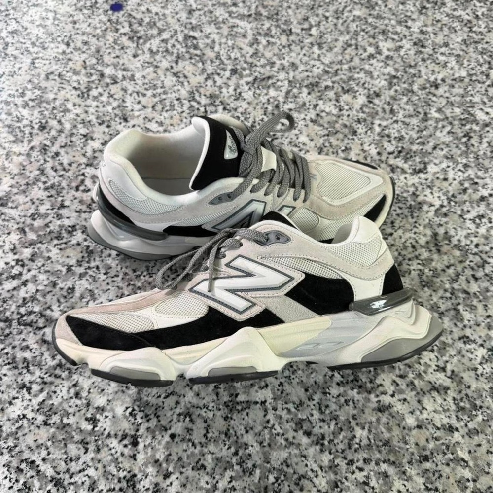 New Balance Men's Athletic Sneakers in White, Black, Gray